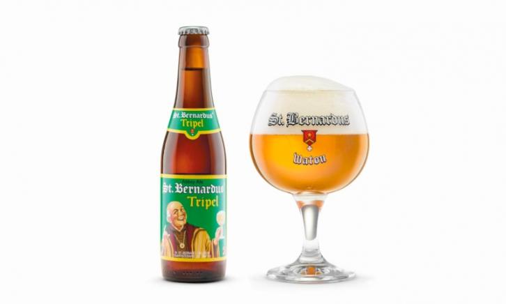 St Bernardus Tripel glas en flesje St Bernardus Tripel glas en flesje